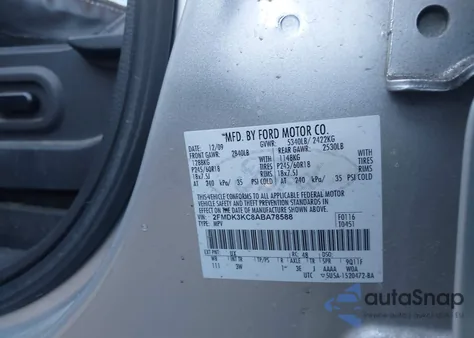 2010 Ford Edge Limited from USA, damaged, VIN 2FMDK3KC8ABA78588